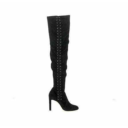 Jimmy Choo, Over-Knee Boots Zwart, Dames, Maat:37 EU