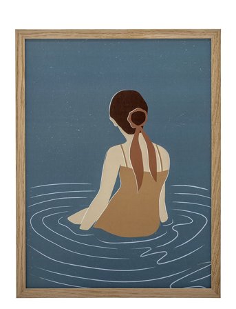 Bloomingville | Parma Illustration W/ Frame | ONE SIZE x 32