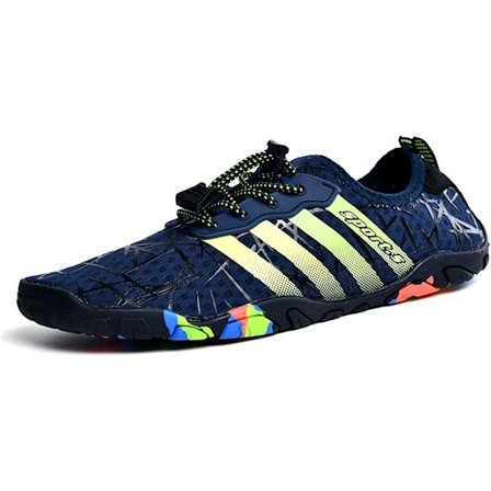 Unisex barfota strandskor sommar andas (42EU blå)