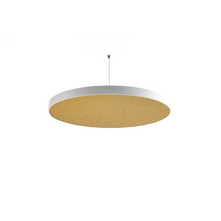 Acoustic panel GRACE, circle, Ø580x52 mm, ceiling hanging, yellow