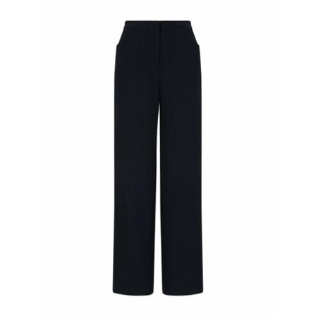 Emporio Armani, Wide Trousers Blauw, Dames, Maat:L