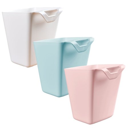 3-pak hængende kopholder, opbevaringskurv til trolley, 12 x 11 cm hængende penholder, opbevaringsbeholder, makeup-penholder, køkkenbeholder