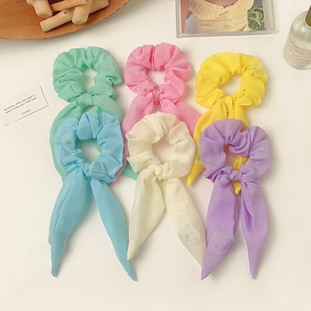 6 kpl LED-valoscrunchia, valaiseva joustava hiuspanta, scrunchies