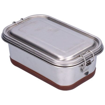 Dobbeltlags vandtæt og lækagesikker Bento madkasse i rustfrit stål til kontor, camping, picnic og rejser