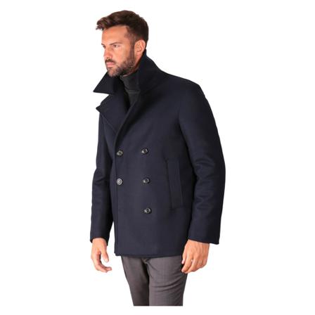 Mauro Grifoni, Grifoni Peacoat Lana Blauw, Heren, Maat:S