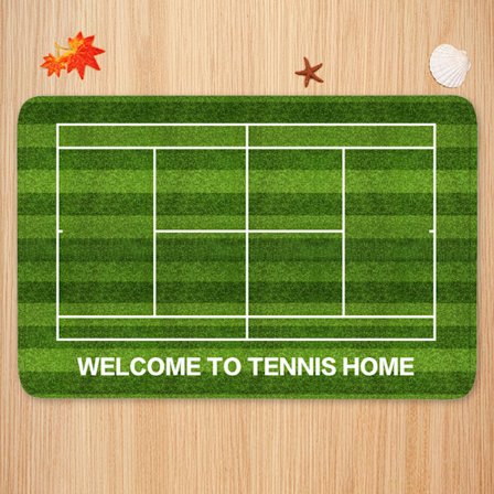 TennisTheme Tryckt Område Matta Halkfri Golvmatta Absorberande Matta Li
