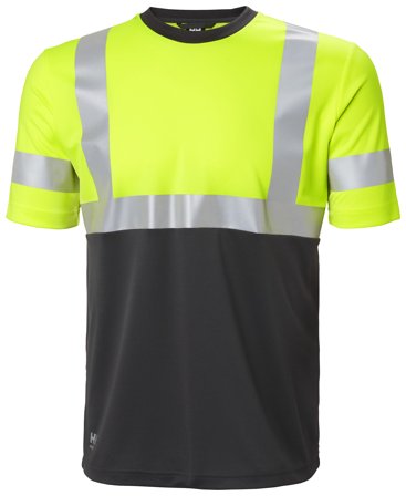 Helly Hansen Workwear Addvis 79254_369 T-shirt gul/svart, varsel 5XL, Kläder