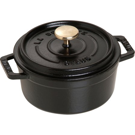 Staub Rund Gryta Svart 12 cm 0,4 l | Matlagning > Kokkärl & Stekpannor > Sauteuser | Bagaren och Kocken