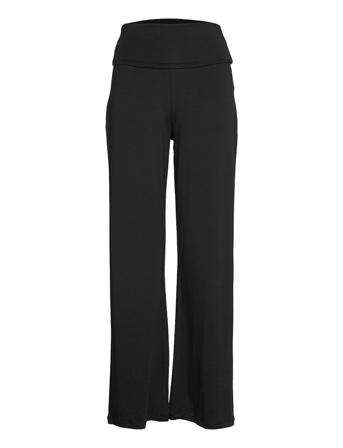 Pure Pants Lyocell Leveälahkeiset Housut Musta Moshi Moshi Mind