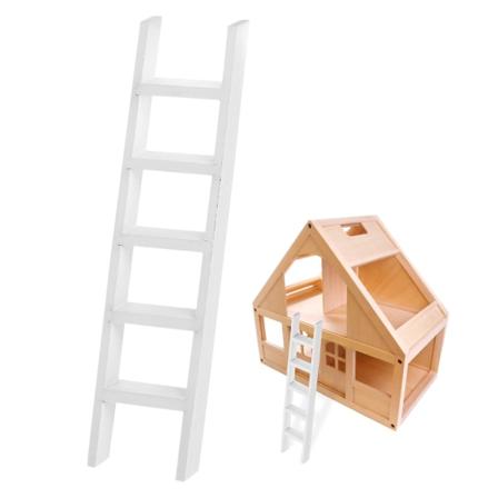 Miniatyr Møbler Mini Hus Stige Mini Stige Mini Hus Tre Stige Mini Håndlaget Stige Hvit White