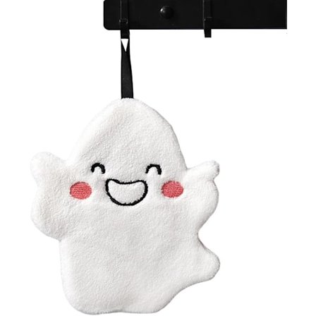 9x7 tommers Halloween spøkelses kjøkkenhåndkle, hengende dekorativt håndkle til Halloween