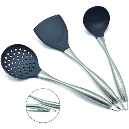 Køkkenredskaber, Non-Stick Silikon Køkkenudstyr, Ridsefast Køkken Sæt