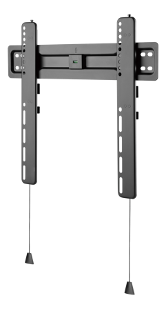 Deltaco Office ARM-0150 - Ultra-Slim - brakett - fast - for LCD TV / kurvet LCD TV - matt svart