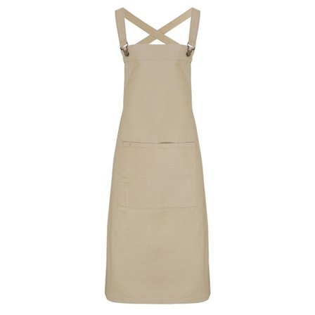 Premier Cross Back Barista Haklappsförkläde En Storlek Khaki