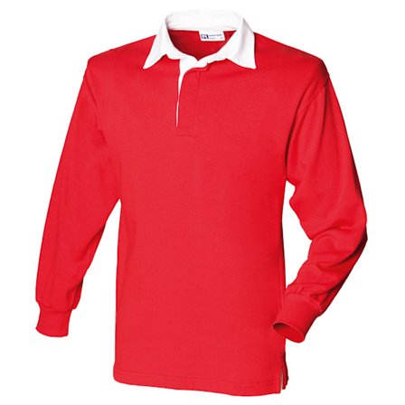 Front Row Kids Unisex Långärmad Rugby Sports Polo Shirt