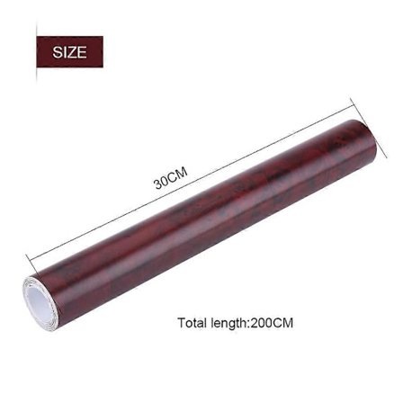 Selvklebende trestrukturert bilinteriørfilm Panel Wrap Stickers Vintage Style W1305