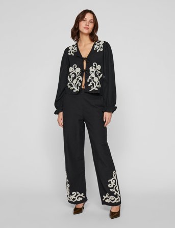 Vila Vipolene Hw Pants - Black - 38