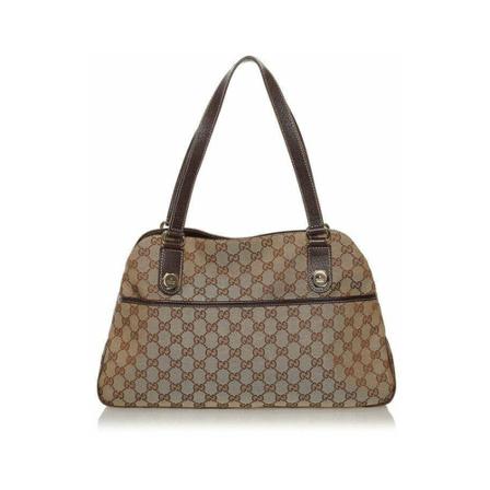 Gucci Vintage, Pre-owned Shoulder Bags Bruin, Dames, Maat:ONE Size,Canvas