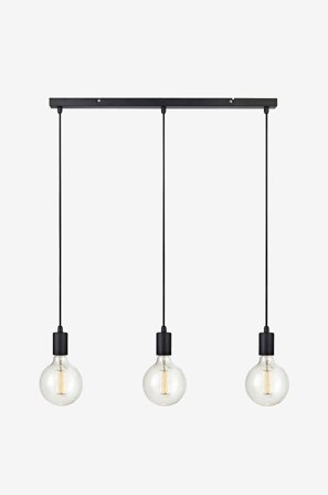 Markslöjd - SKY Pendel 3L Lige Sort, 160 cm - Sort - Loftpendler - Fra Homeroom