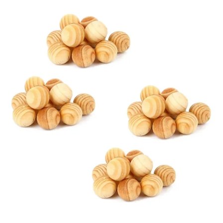 40 st Naturliga Cederträkulor Lavendel Kamfer Avvisande Garderob Klädbyrå