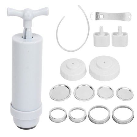 Lasipurkki-tyhjiöpakkauskokoelma Ruokasuojapurkkipakkaaja lisäletkulla ja kannella elintarvikkeiden säilytykseen ja fermentointiin