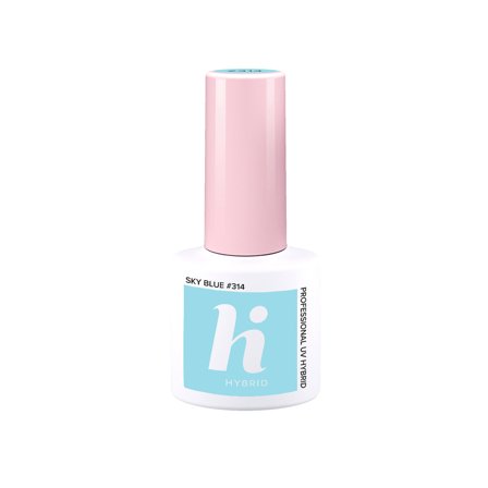 HI HYBRID Travel Smalto Semipermanente #314 Sky Blue 5ml - Smalto Effetto Gel