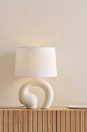 Jotex - NONA bordlampe Beige - Kjøp Bordlamper hos Jotex