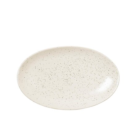 Broste Nordic Vanilla oval tallerken 22 x 13,6 cm | KitchenOne