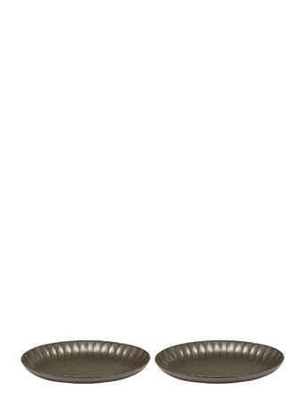 Serax Serving Bowl Oval Green Inku By Sergio Herman Set/2 - Green - ONE SIZE