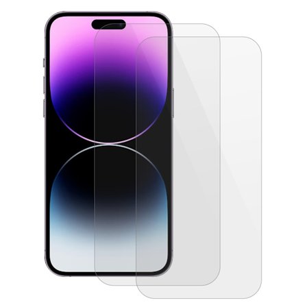 iPhone 15 Pro Skærmbeskyttelse 0,2mm Hærdet Glas 2-Pack