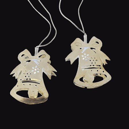 LED Ljusslinga med Klockor Guld 20 st 3,5 Meter Dekorativa Ljusslingor