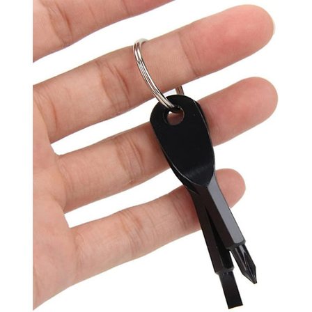 Nyckelkedjeskruvmejselset Rostfritt stål Nyckelring Verktyg Port