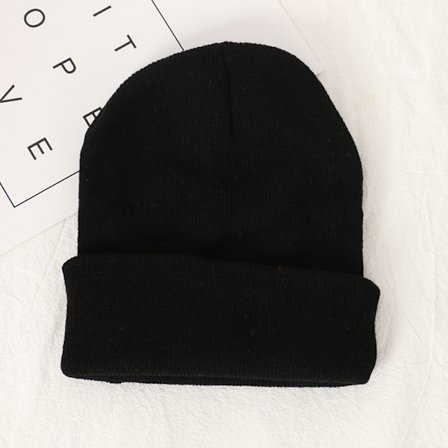 Svart Akryl ullhatt menn og kvinner par Europa og USA