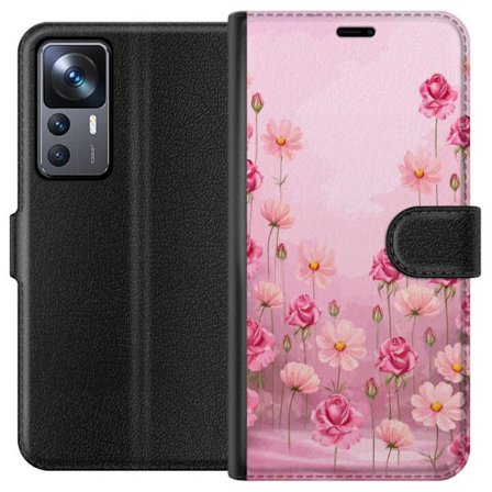 Yhteensopiva Lompakkokotelo Xiaomi 12T Pro Petal Reverie Soft Blush