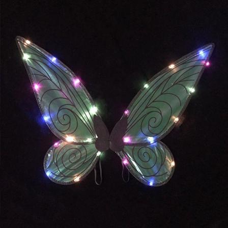 Halloween Barn Led Änglavingar Fairy Vingar Svart