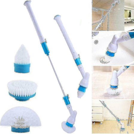 Elektrisk Spin Scrubber Turbo Scrub Rengøringsbørste Ledningsfri Genopladelig Rengøringsmaskine