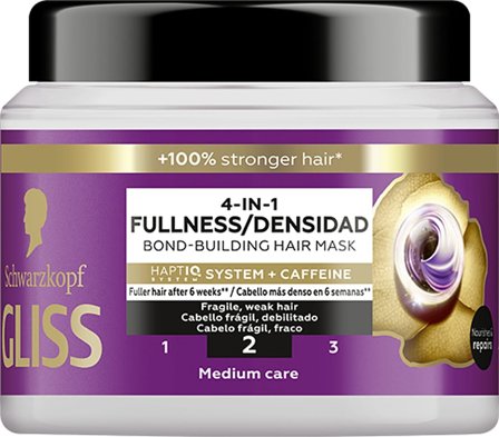 Schwarzkopf Full Hair Wonder 4-In-1 Fullness Bond-Building Mask 400 ml, Hår, Shampoo & Hårpleje, Hårkur