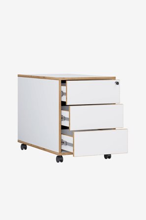 VCM - Flyttbar piedestal Salia 3 lådor T 70 - Flerfärgad - Hyllor & förvaring - Från Homeroom