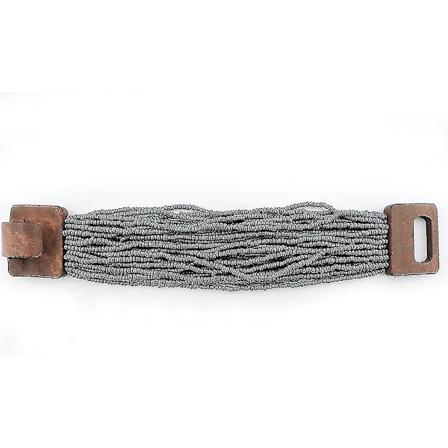 Multi Layers Seed Beads Wide Bangle Strand Armbånd For Heilwiy Kvinner (br1167) Gave