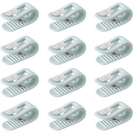 Grøn-12 stk. dynebetræk clips, dynebetræk clips, sengelinned C