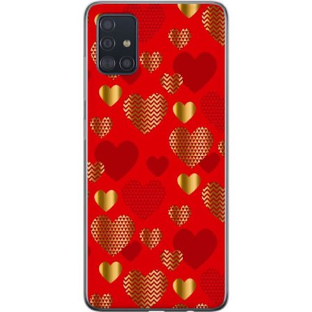 Yhteensopiva Puhelinkuori Samsung Samsung Galaxy A51 GoldenHearts