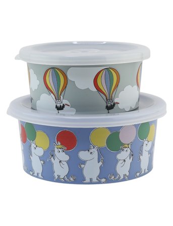 Rätt Start Moomin Festivities, Snackbox, 2-Pack - Multi/patterned - ONE SIZE