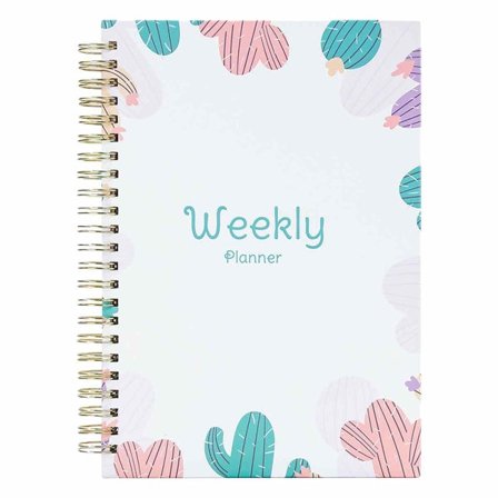 IG 2023-2024 Viikkokalenteri Englanninkielinen kalenteri A6 Muistiinpanoja päivittäin vihreä