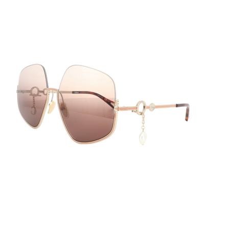 Chloé CH 0068 Solbriller Brun, Dame Solbriller, Størrelse: ONE Size