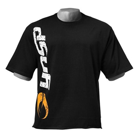 GASP Bodybuilding T-shirt för män - Kortärmad gymtröja för träning och motivation Svart-B XL