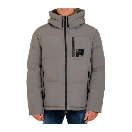 Armani Exchange, Down Coats Szary, Mężczyzna, Rozmiar: XL