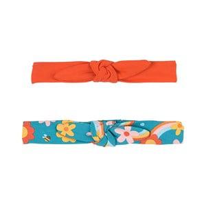Kids - Frugi 2-Pack Dahlia Skies/Tiger Orange Astrid Headband 6-12 Years - Hair accessories - 6-12 years - Orange - Mädchen
