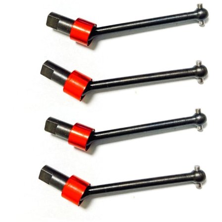 4 kpl Metal CVD Drive Shaft -voimansiirtoakseli LaTrax Teton 1/18 RC -autoon, päivitetyt osat ja lisävarusteet, 1