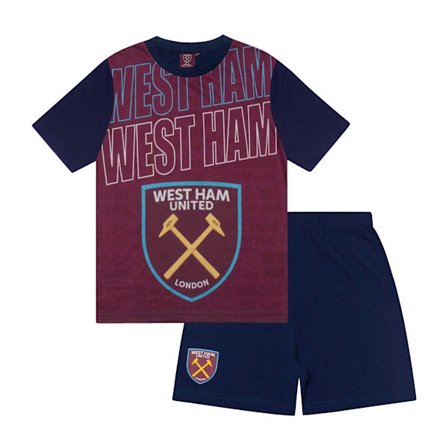 West Ham United FC Pojkar Di Canio 10 Sublimerad Kort Pyjamas Set