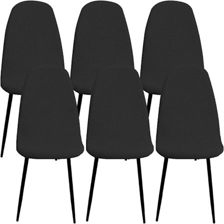 6 kpl:n setti, skandinaavinen joustava ruokapöydän tuolinpäällinen, diagonaalinen Jacq